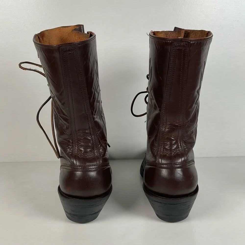 Custom Kiltie Packer Boots | Dark Brown | Men’s 9 D